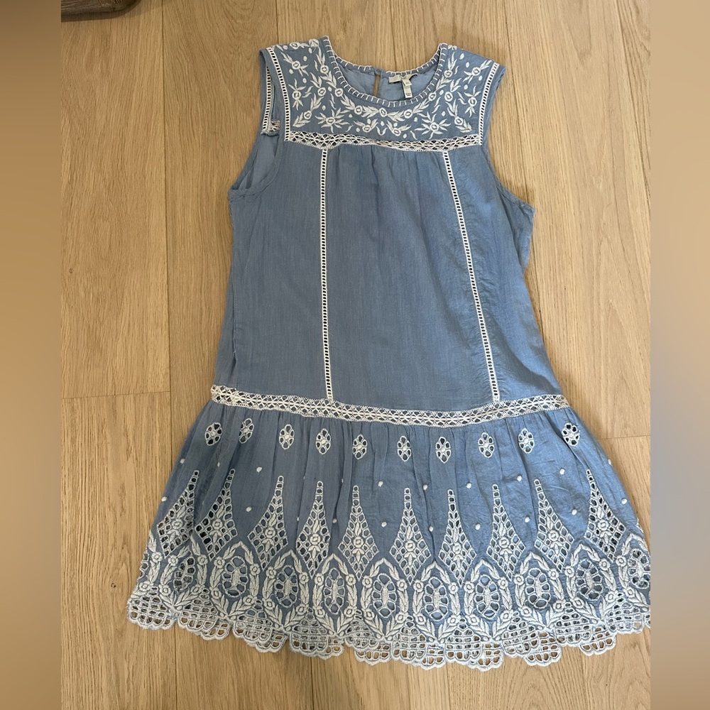 Joie embroidered mini dress